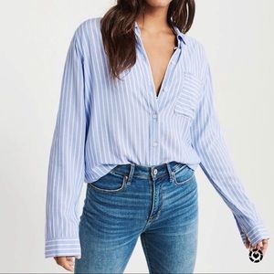 NWT Abercrombie Boyfriend Button Down Shirt
